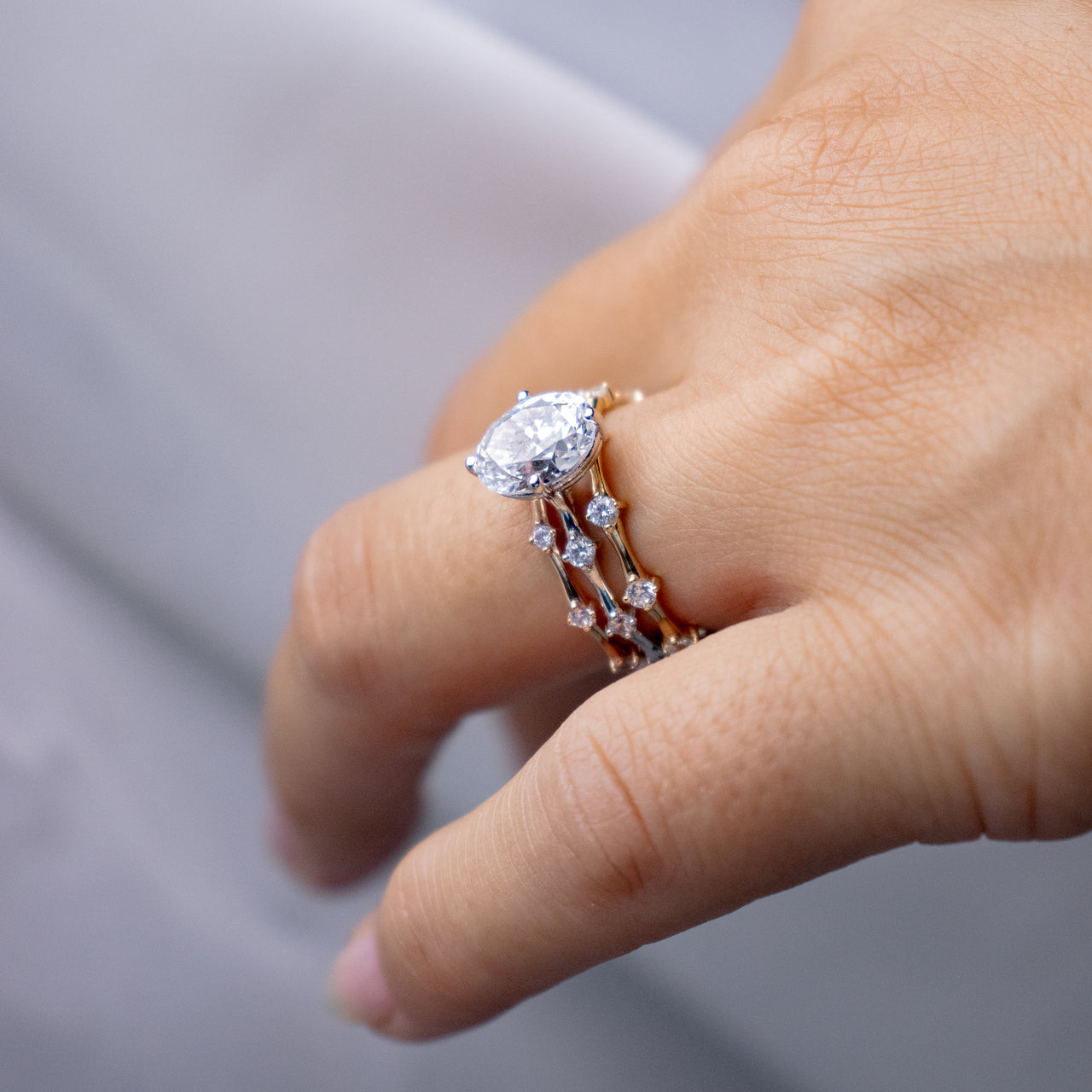 0.30CTW Round Brilliant Cut Dainty Wedding Band - Eurus engagement rings