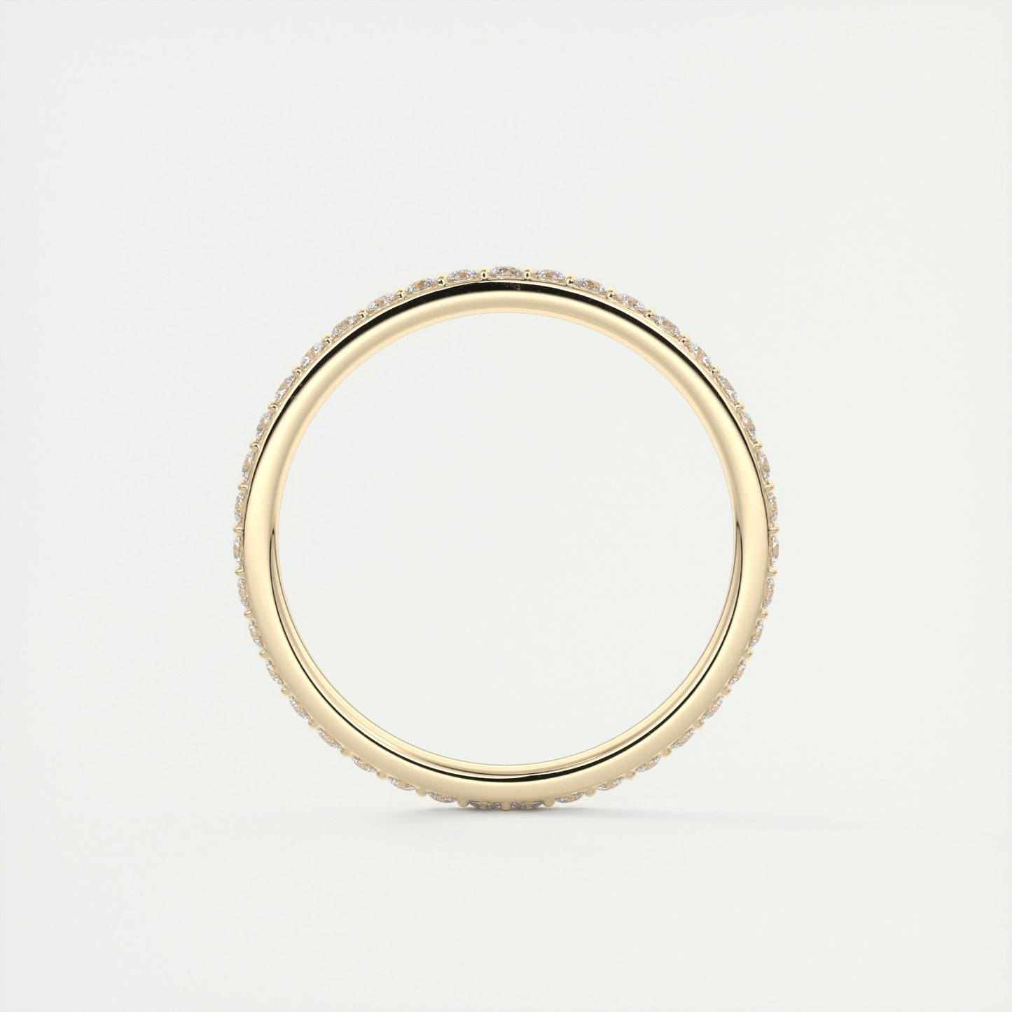 0.60CT Round Brilliant Cut Moissanite Full Eternity Unique Wedding Band - Eurus engagement rings