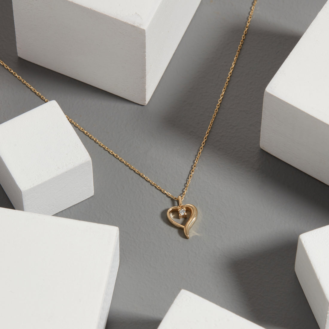 Dainty Heart Necklace, Delicate Necklace, Anniversary Gift, Engagement Gift, Wedding Gift, Gift For Her