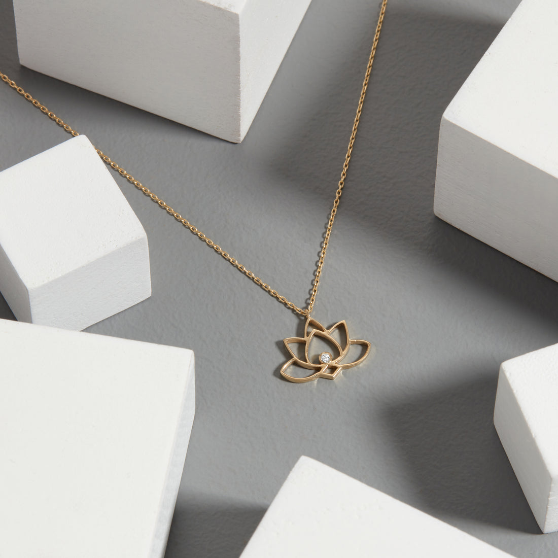 Lotus Necklace, Lotus Flower Necklace, Delicate Necklace, Charm Necklace, Goft For Daughter, Gift For Her
