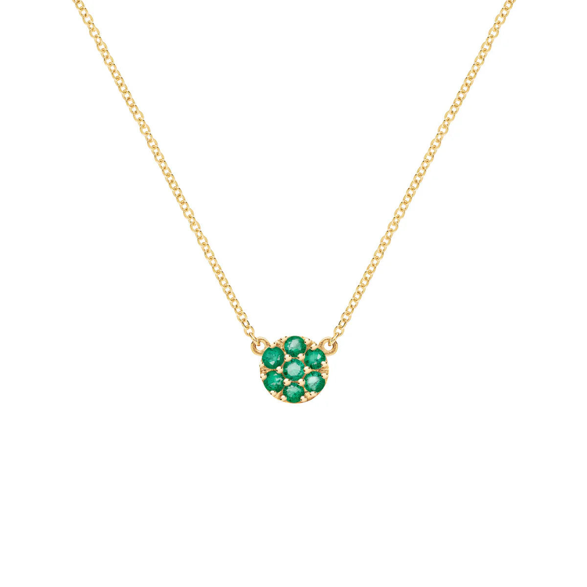 0.84TCW Round Cut Floral Moissanite Necklace, May Birthstone Necklace, Delicate Necklace, Engagement Gift, Gift For Daughter, Gift For Her, Wedding Gift