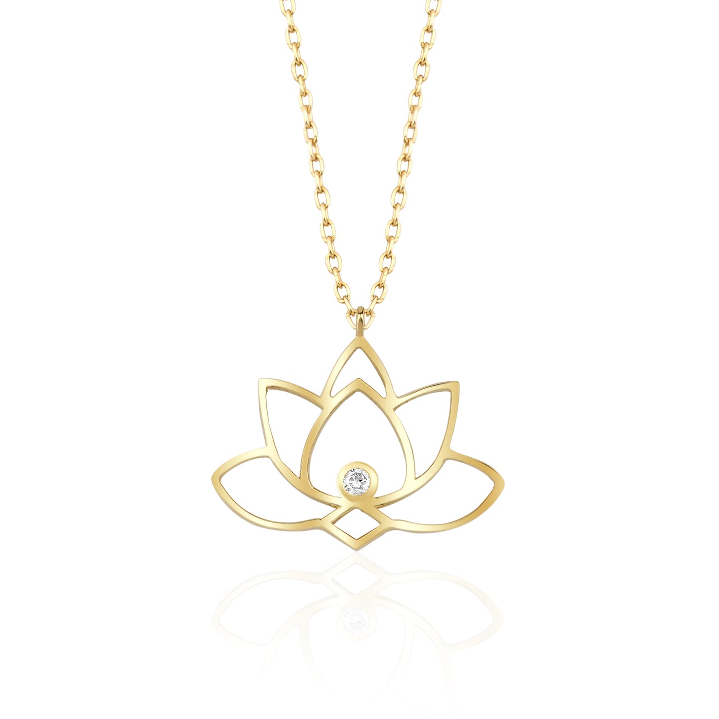 Lotus Necklace, Lotus Flower Necklace, Delicate Necklace, Charm Necklace, Goft For Daughter, Gift For Her