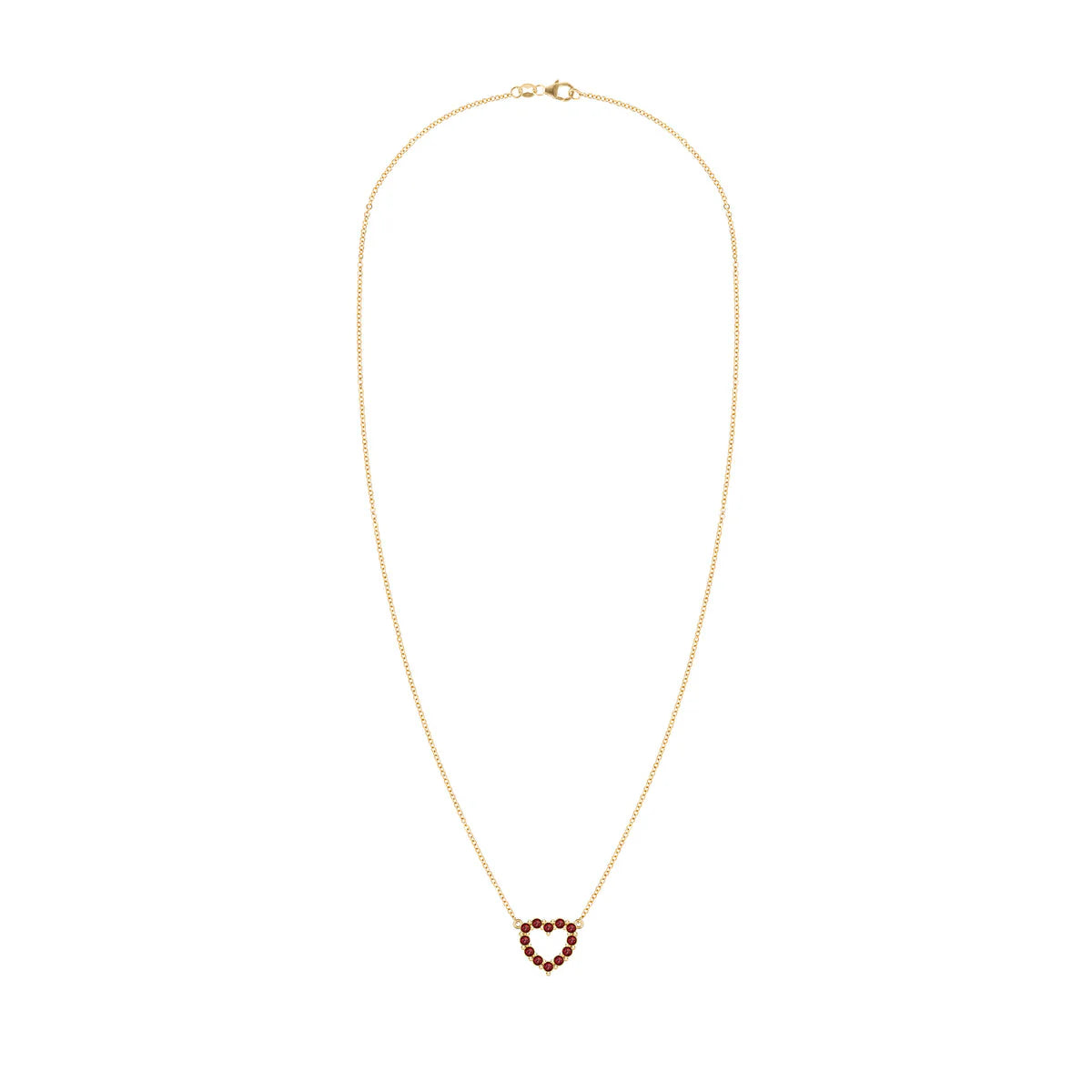 1.50 CT Round Cut Open Heart Moissanite Necklace| Valentine Gift| Anniversary Gift| Color Stone Necklace| Gifts For Her