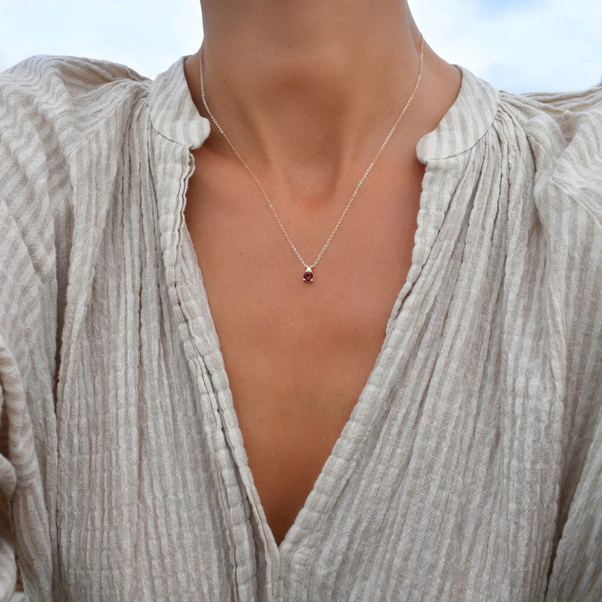0.40CT Round Cut Two Stone Moissanite Diamond Necklace| GIfts For Her| Delicate Necklace| Wedding Gifts| Promise Gifts| January Birthstone