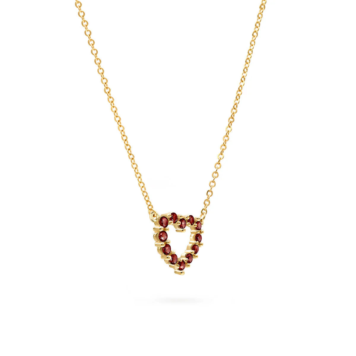 1.50 CT Round Cut Open Heart Moissanite Necklace| Valentine Gift| Anniversary Gift| Color Stone Necklace| Gifts For Her