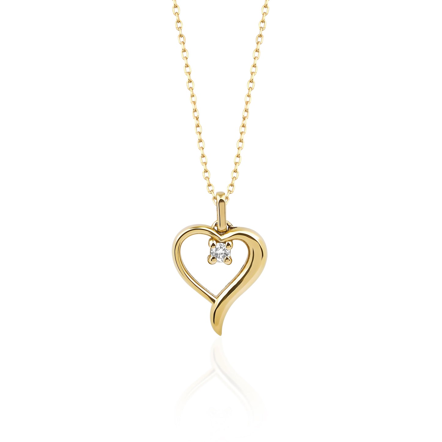 Dainty Heart Necklace, Delicate Necklace, Anniversary Gift, Engagement Gift, Wedding Gift, Gift For Her