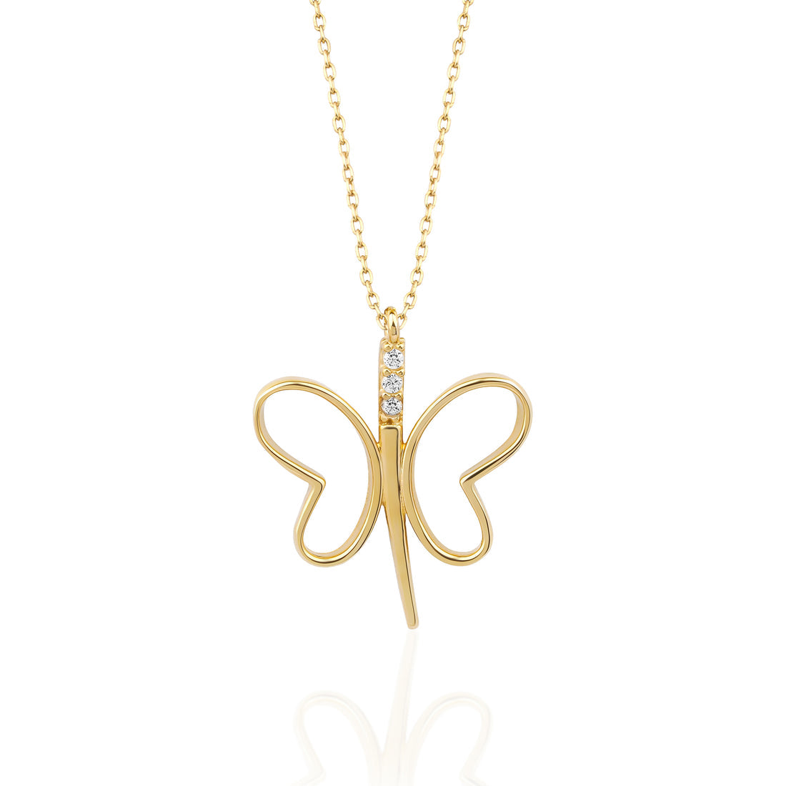 Butterfly Necklace, Flying Necklace, Simple Butterfly Necklace, Gift For Her, Gift For Girl, Delicate Necklace