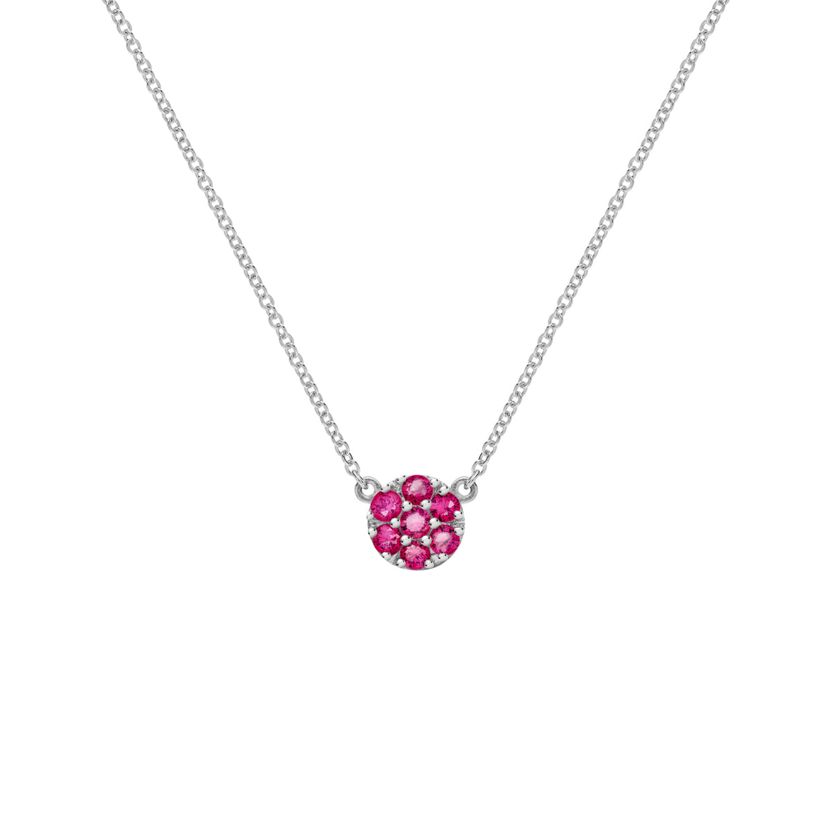 0.60CT Round Cut Floral Moissanite Necklace, July Birthstone Necklace, Delicate Necklace, Engagement Gift, Gift For Mom, Gift For Her, Anniversary Gift