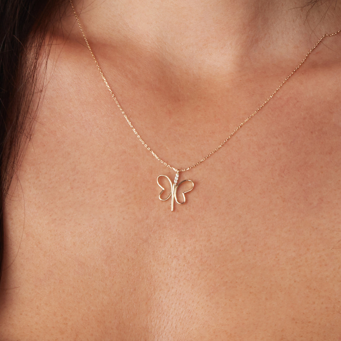Butterfly Necklace, Flying Necklace, Simple Butterfly Necklace, Gift For Her, Gift For Girl, Delicate Necklace
