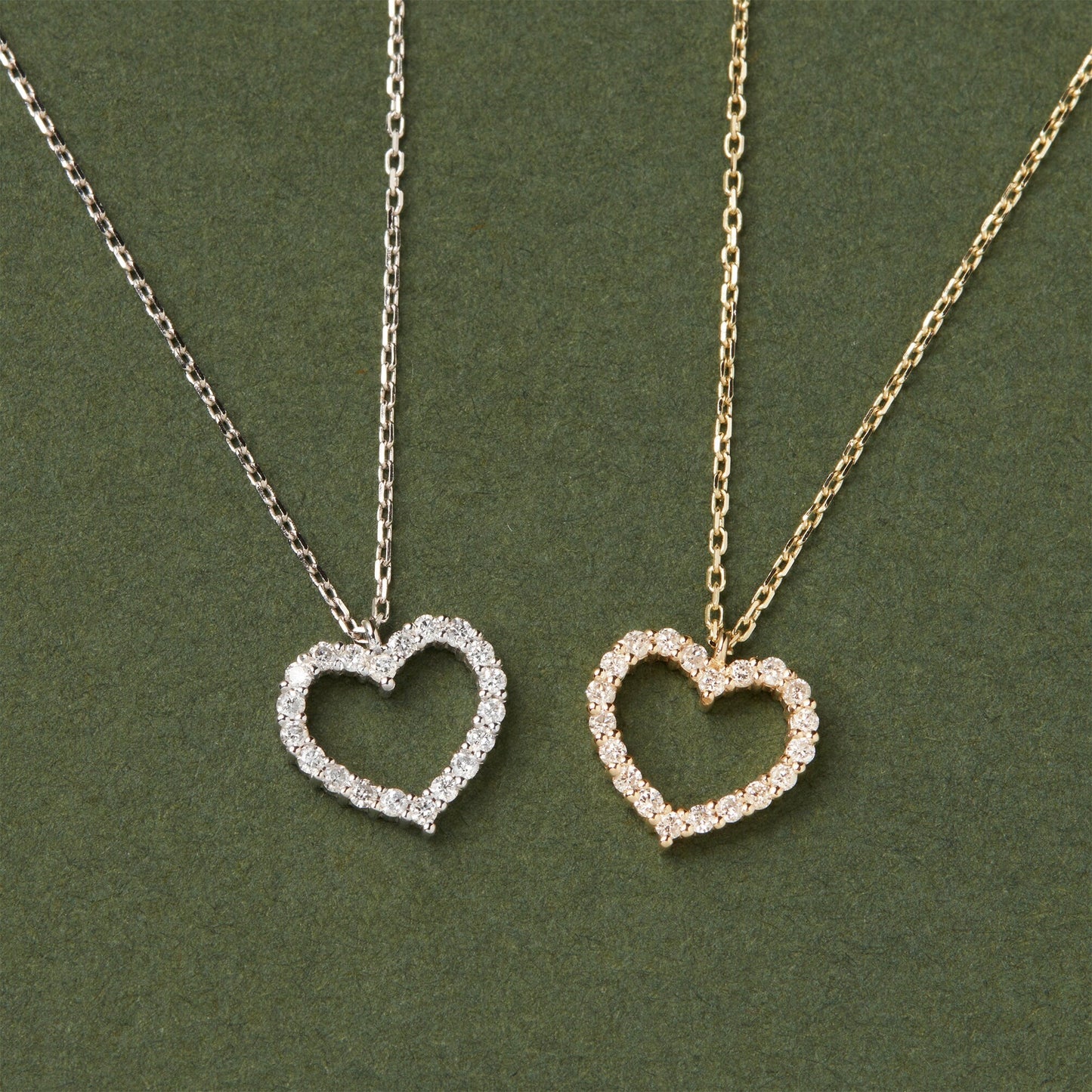 0.3CT Heart Shaped Moissanite Diamond Necklace, Women Necklace, Gift For Her, Promise Gift, Valentine Gift, Delicate Necklace