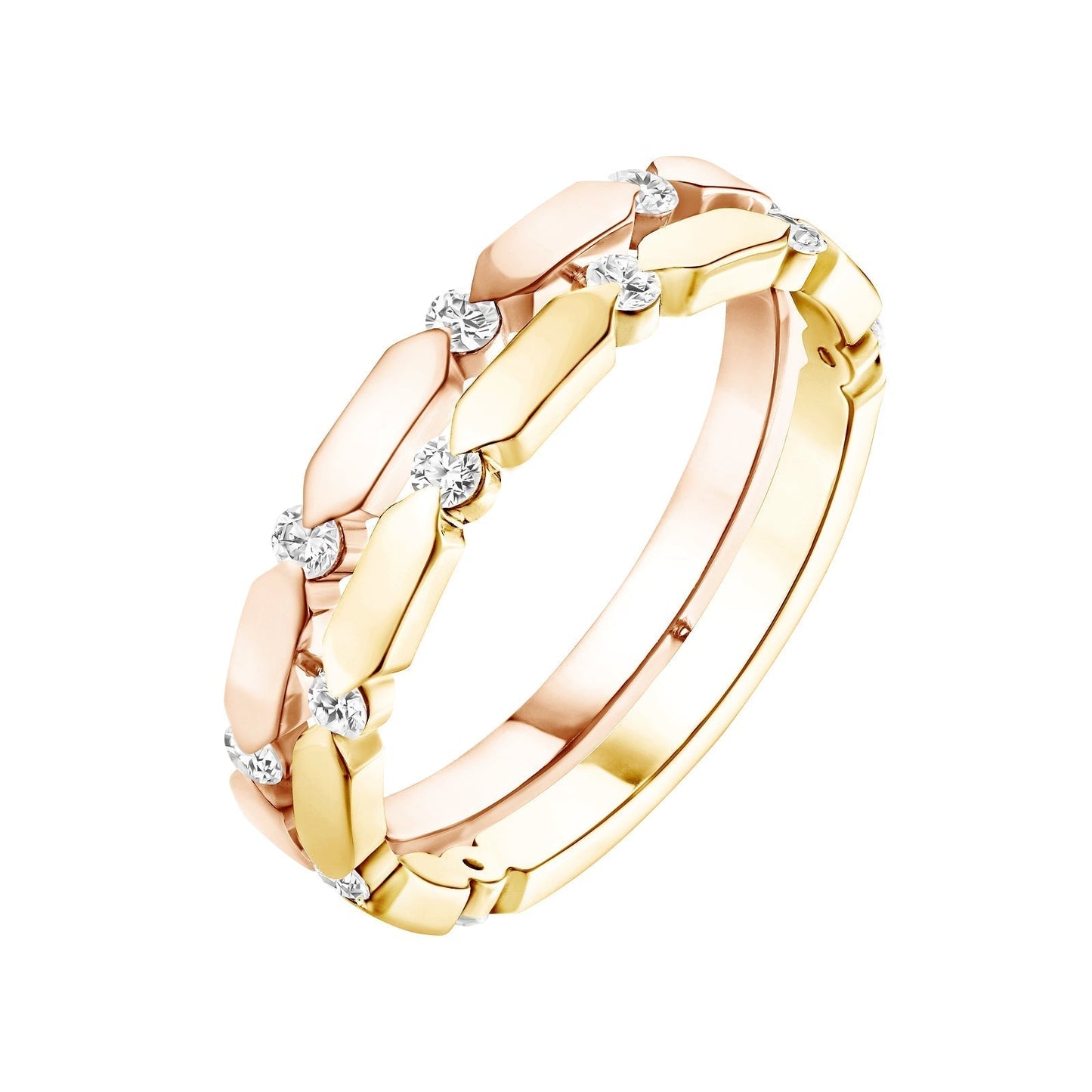 Round Shaped Moissanite Minimalist Band Unique Bands For Womens' Wedding Bands