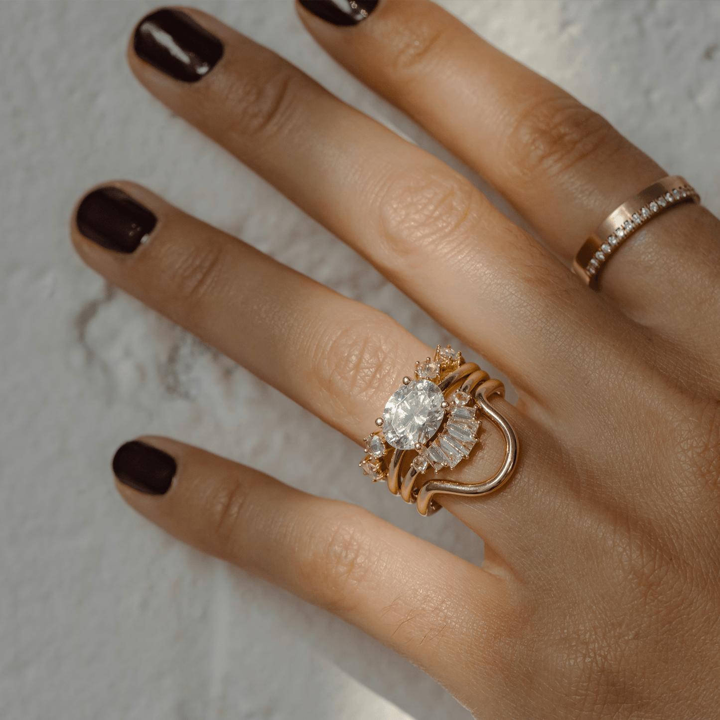 2.5 Ct Oval Cut Moissanite Diamond Solitaire Engagement Ring
