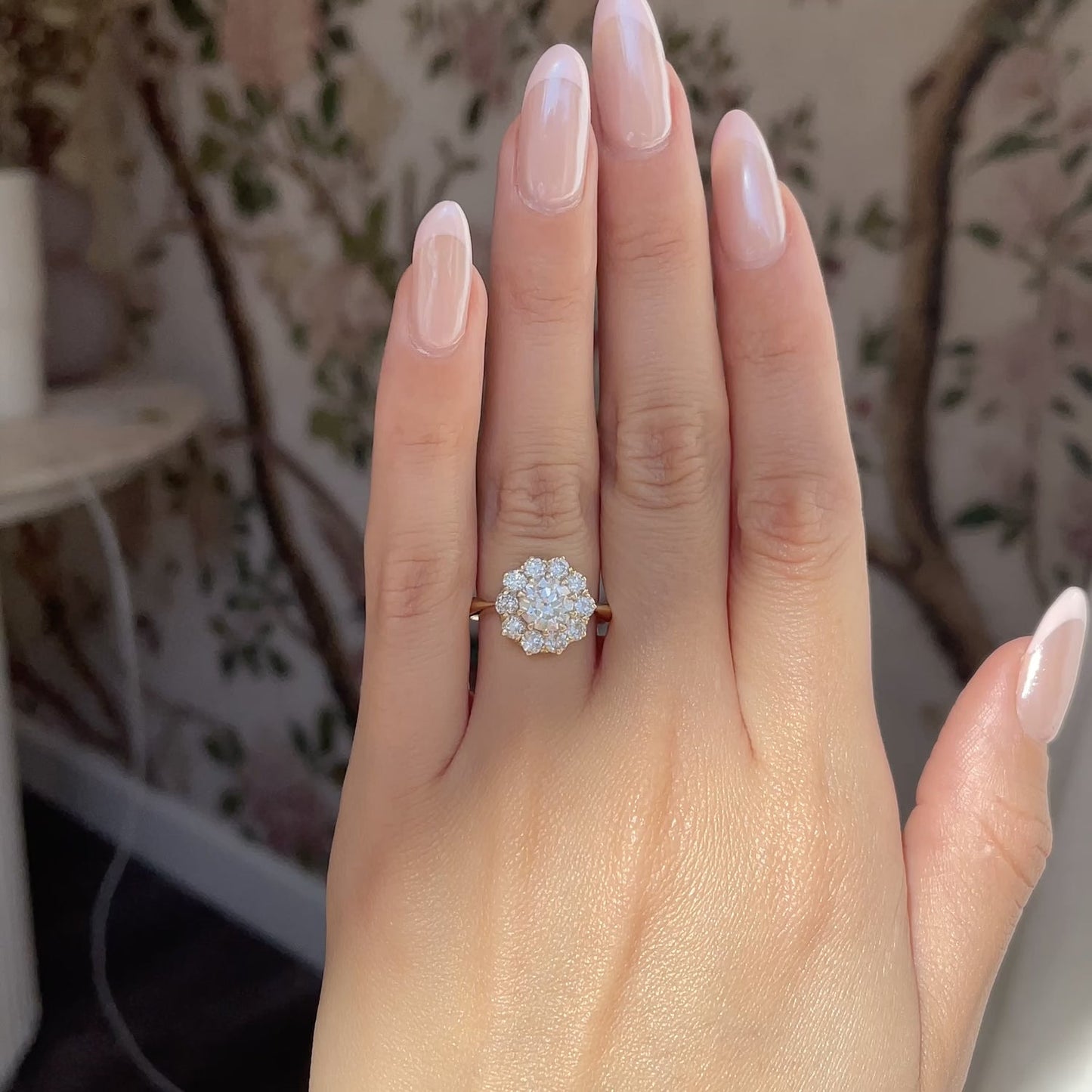 1.0 Ct Round Cut Moissanite Diamond Vintage Engagement Ring