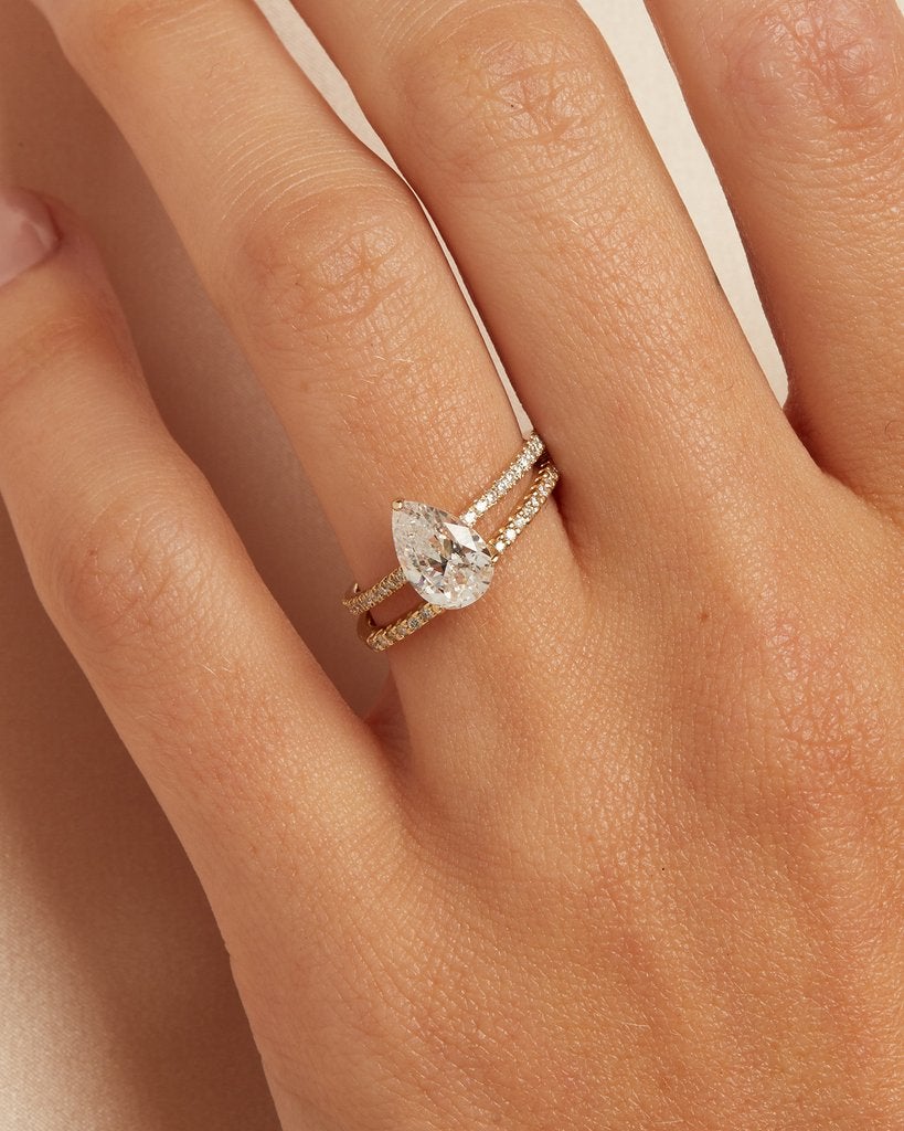 0.40CTW Round Brilliant Cut Moissanite Half Eternity Wedding Band - Eurus engagement rings