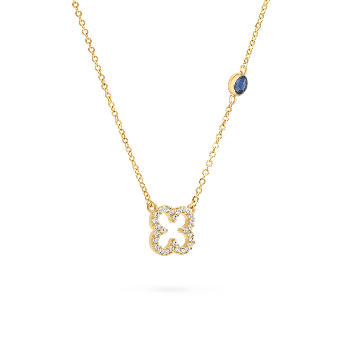 1.93TCW Round Open Floral Moissanite Diamond Necklace | Gifts For Her| Gifts For Mom| Gifts For Daughter