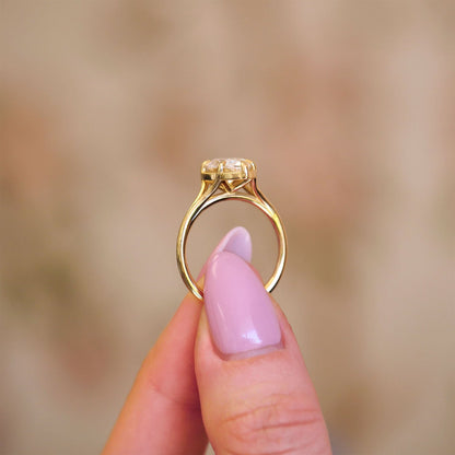 2.5 Ct Marquise Cut Moissanite Diamond Solitaire Engagement Ring