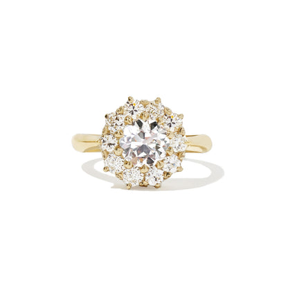 1.0 Ct Round Cut Moissanite Diamond Vintage Engagement Ring
