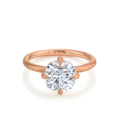 2.0 Ct Cushion Cut Moissanite Diamond Solitaire Engagement Ring