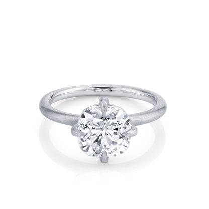 2.0 Ct Cushion Cut Moissanite Diamond Solitaire Engagement Ring